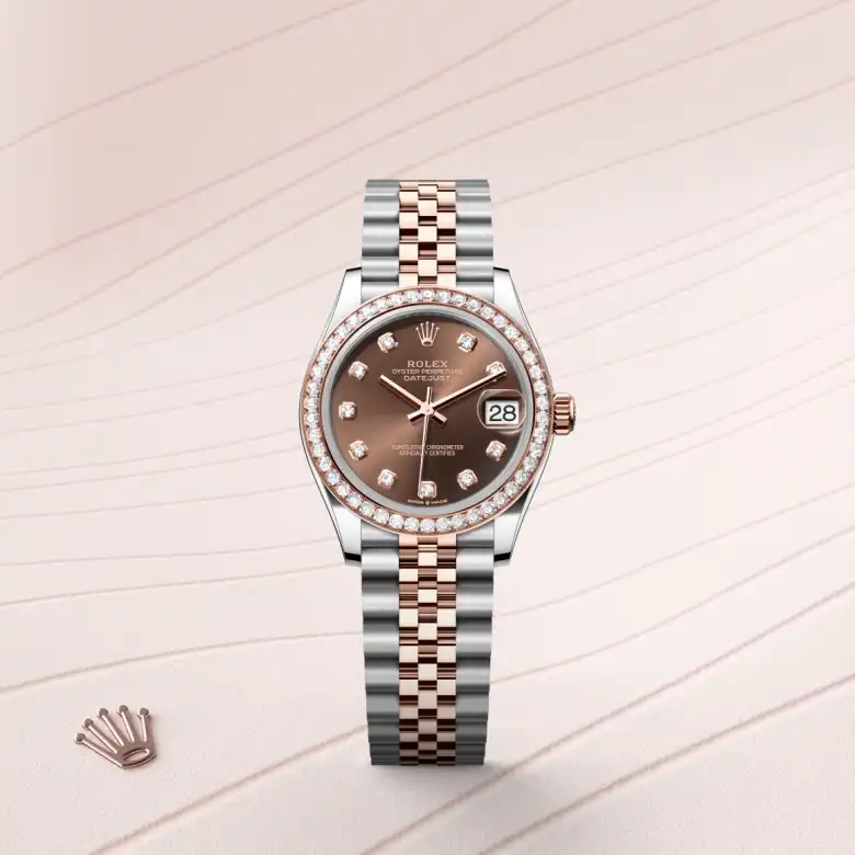 Rolex Datejust in Everose Rolesor - combination of Oystersteel and Everose gold, M278381RBR-0028 - Joseph-Anthony