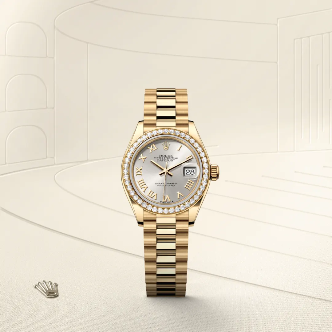 Rolex Lady-Datejust in 18 ct yellow gold, M279138RBR-0017 - Nash Jewellers