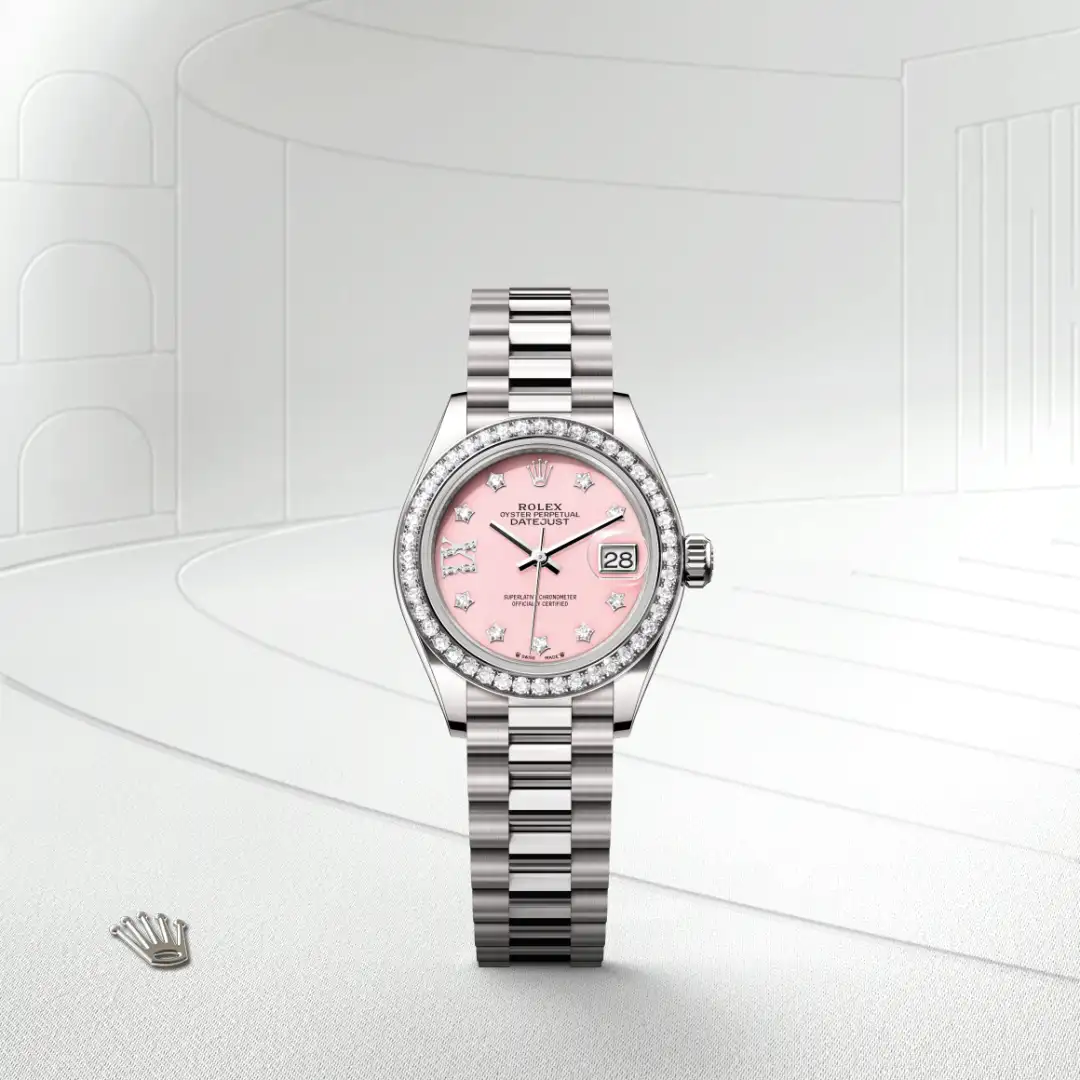 Rolex Lady-Datejust in 18 kt white gold, M279139RBR-0002 - Wilson & Son Jewelers