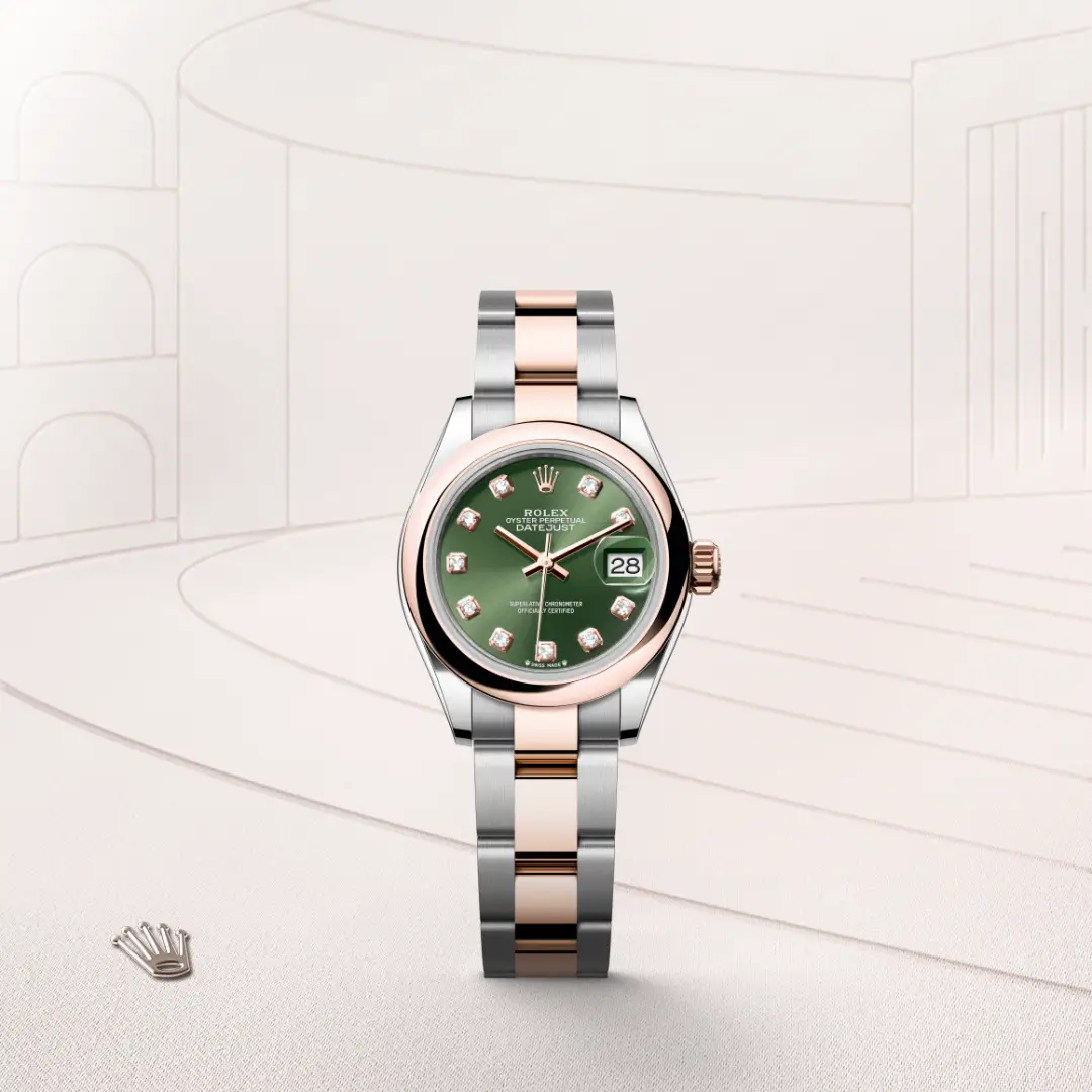 Rolex Lady-Datejust in Everose Rolesor - combination of Oystersteel and Everose gold, M279161-0008 - Rolex Boutique San Jose