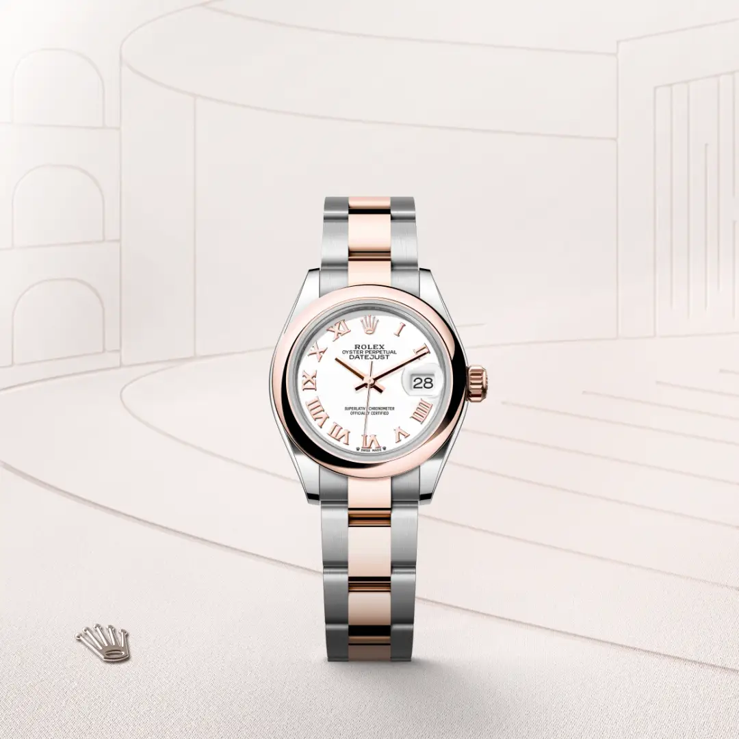 Rolex Lady-Datejust in Everose Rolesor - combination of Oystersteel and Everose gold, M279161-0022 - Heller Jewelers