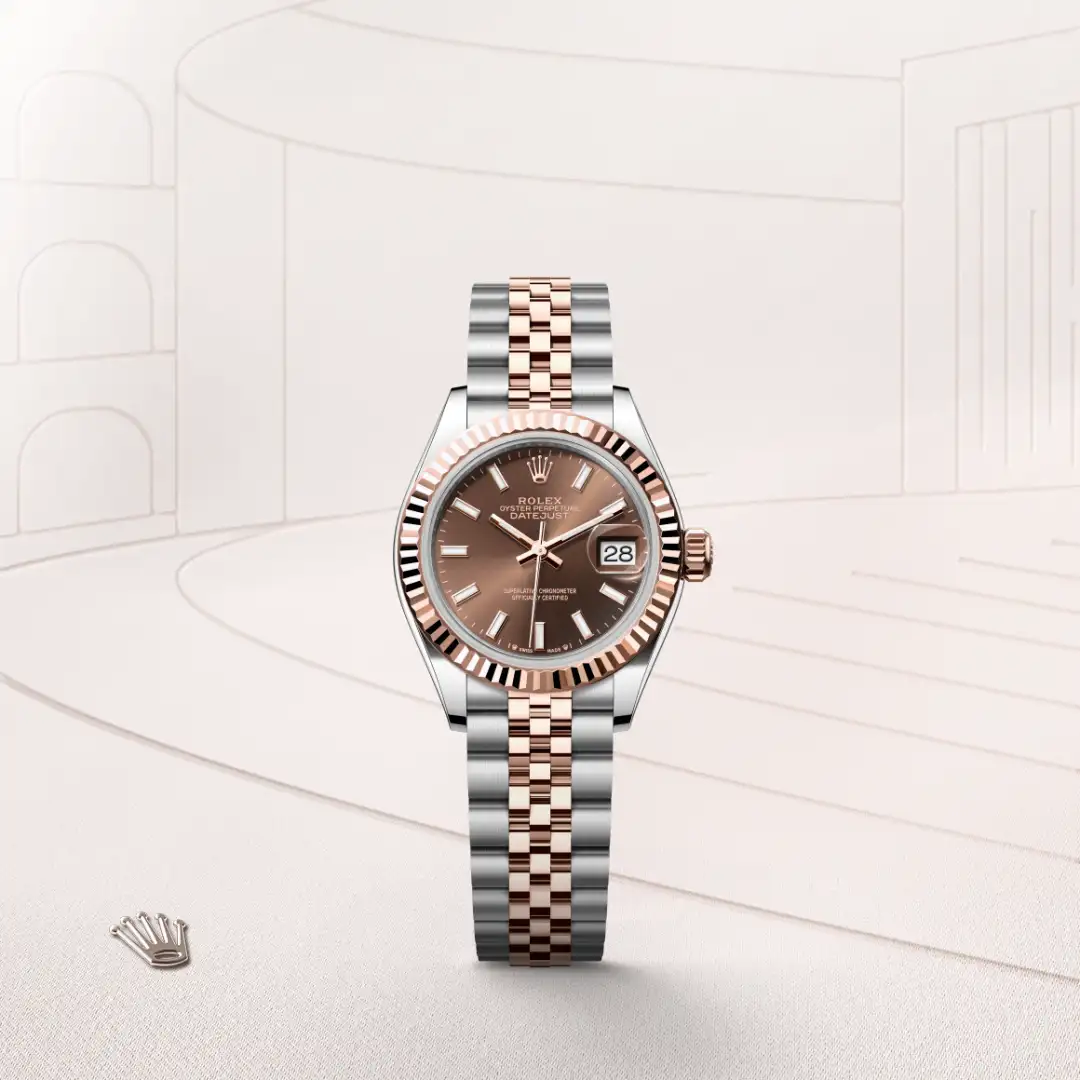 Rolex Lady-Datejust in Everose Rolesor - combination of Oystersteel and Everose gold, M279171-0017 - Heller Jewelers