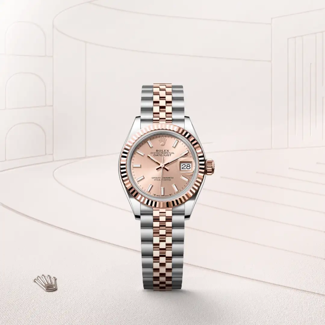 Rolex Lady-Datejust in Everose Rolesor - combination of Oystersteel and Everose gold, M279171-0023 - Rolex Boutique San Jose