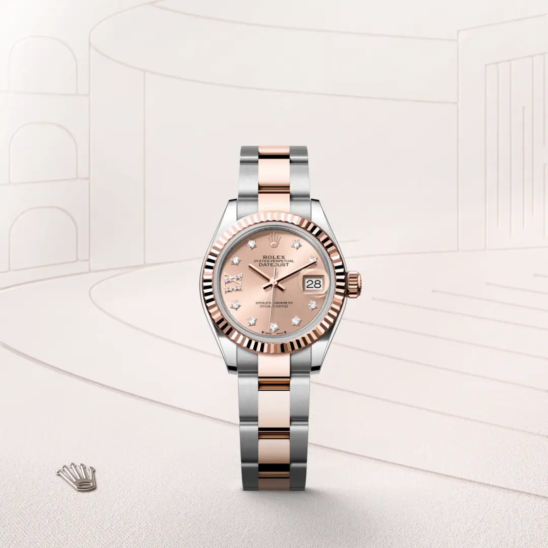 Rolex Lady-Datejust in Everose Rolesor - combination of Oystersteel and Everose gold, M279171-0028 - Chrono Jewelry