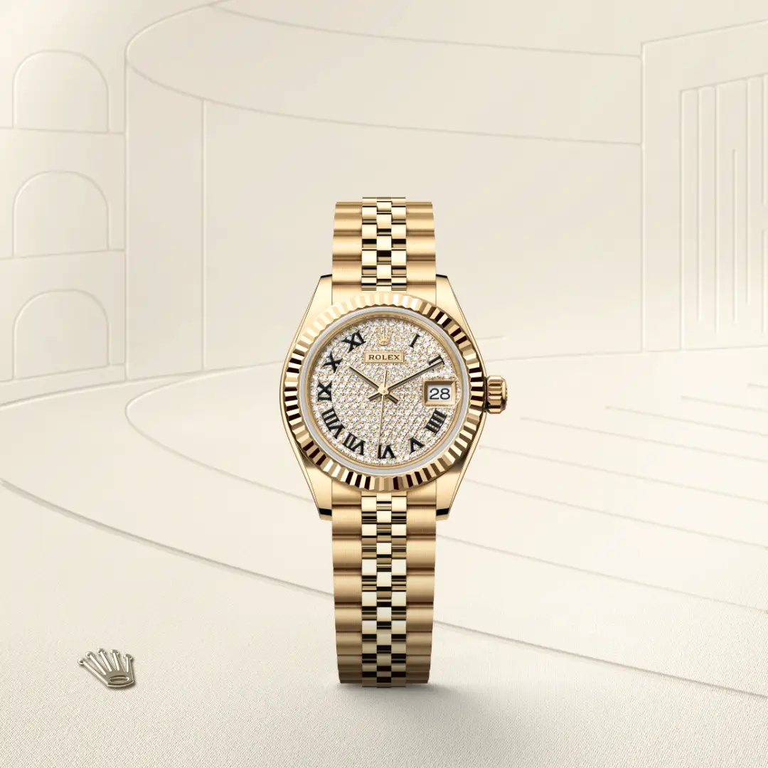 Rolex Lady-Datejust in 18 kt yellow gold, M279178-0032 - Rolex Boutique San Jose
