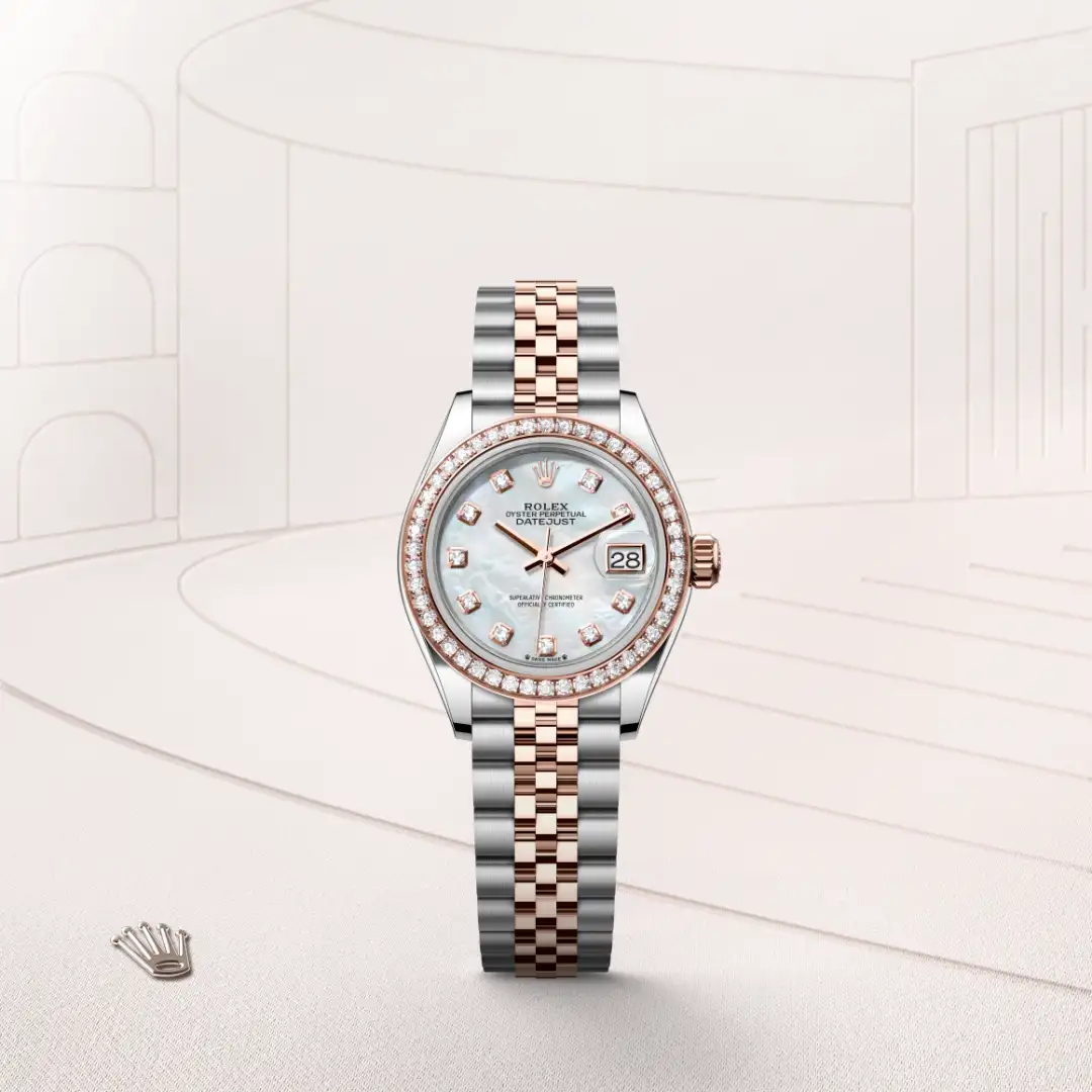 Rolex Lady-Datejust in Everose Rolesor - combination of Oystersteel and Everose gold, M279381RBR-0013 - J. Vair Jewellers