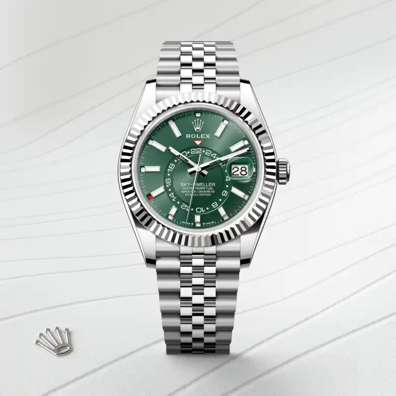 Rolex Sky-Dweller in White Rolesor - combination of Oystersteel and white gold, M336934-0002 - J. Vair Jewellers