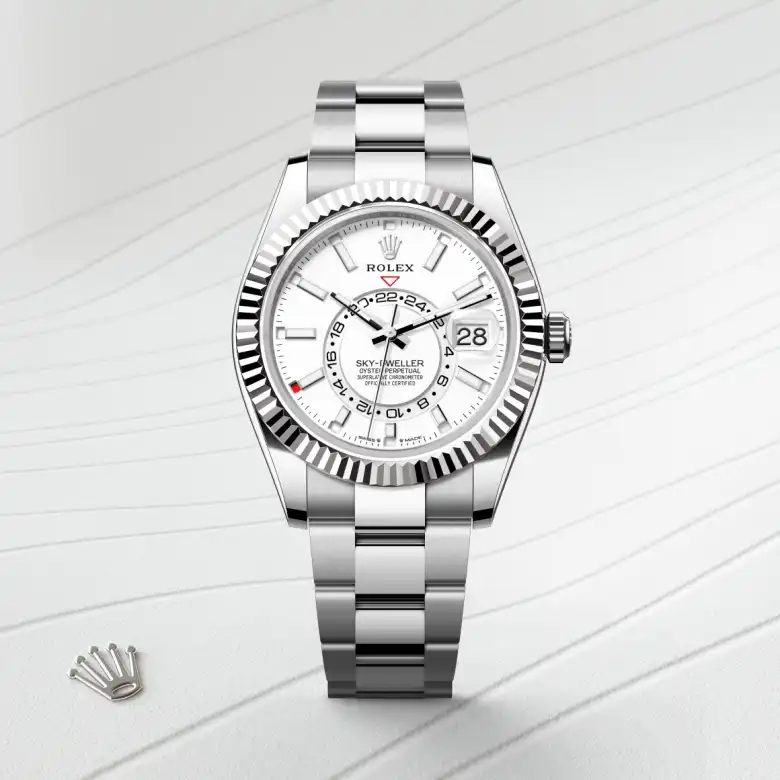 Rolex Sky-Dweller in White Rolesor - combination of Oystersteel and white gold, M336934-0003 - Nash Jewellers
