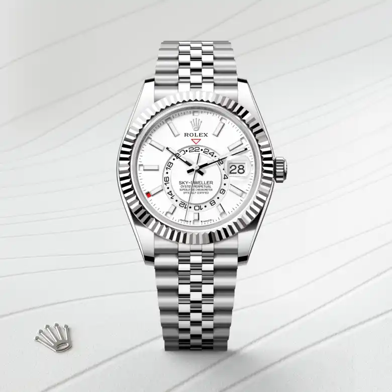 Rolex Sky-Dweller in White Rolesor - combination of Oystersteel and white gold, M336934-0004 - Joseph-Anthony