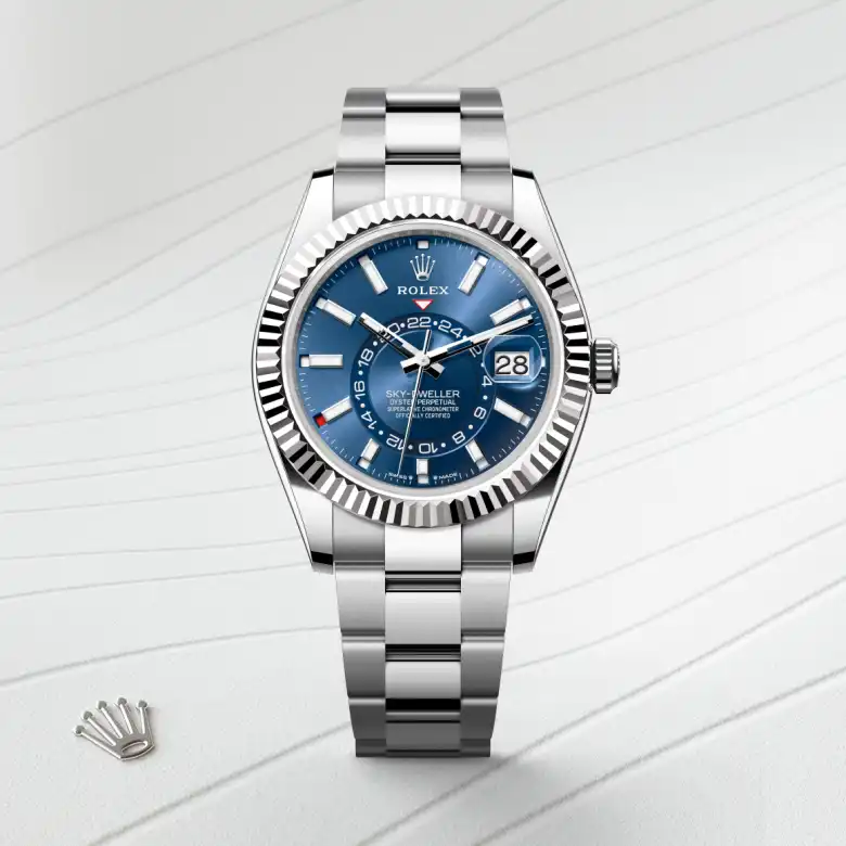 Rolex Sky-Dweller in White Rolesor - combination of Oystersteel and white gold, M336934-0005 - Nash Jewellers