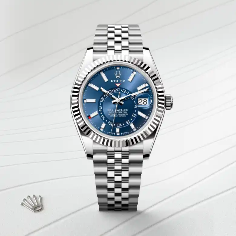 Rolex Sky-Dweller in White Rolesor - combination of Oystersteel and white gold, M336934-0006 - J. Vair Jewellers