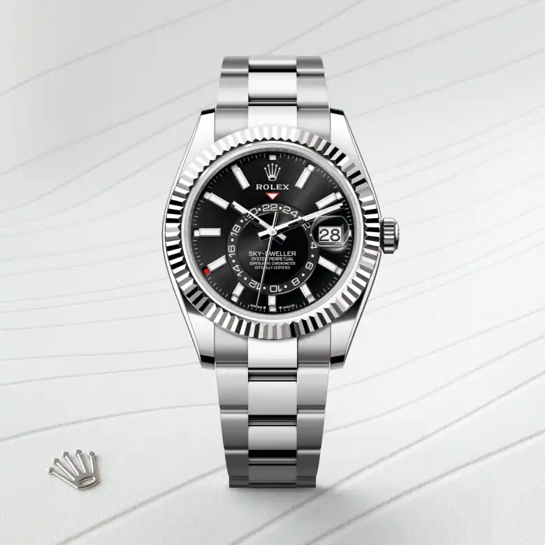 Rolex Sky-Dweller in White Rolesor - combination of Oystersteel and white gold, M336934-0007 - Joseph-Anthony