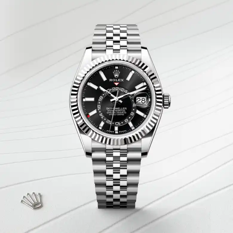 Rolex Sky-Dweller in White Rolesor - combination of Oystersteel and white gold, M336934-0008 - J. Vair Jewellers
