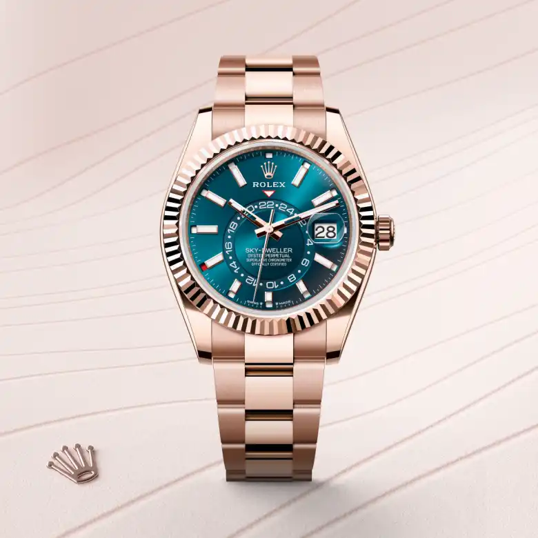 Rolex Sky-Dweller in 18 kt Everose gold, M336935-0001 - Rolex Boutique San Jose