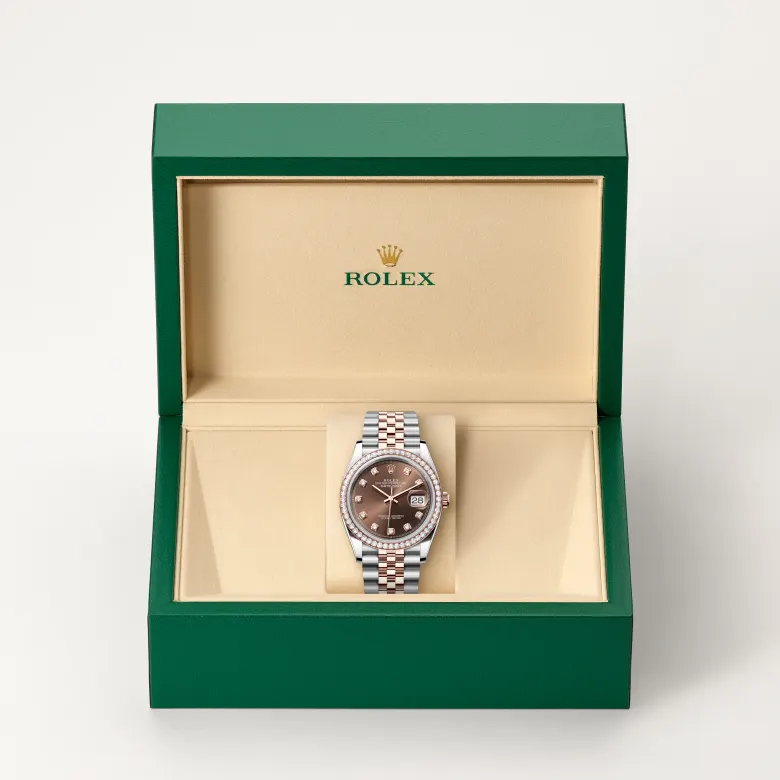 Rolex Datejust in Everose Rolesor - combination of Oystersteel and Everose gold, M126281RBR-0041 - Joseph-Anthony