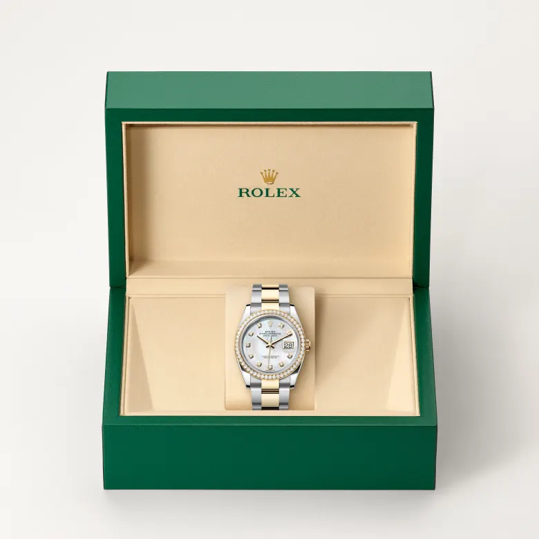 Rolex Datejust in Yellow Rolesor - combination of Oystersteel and yellow gold, M126283RBR-0010 - Heller Jewelers