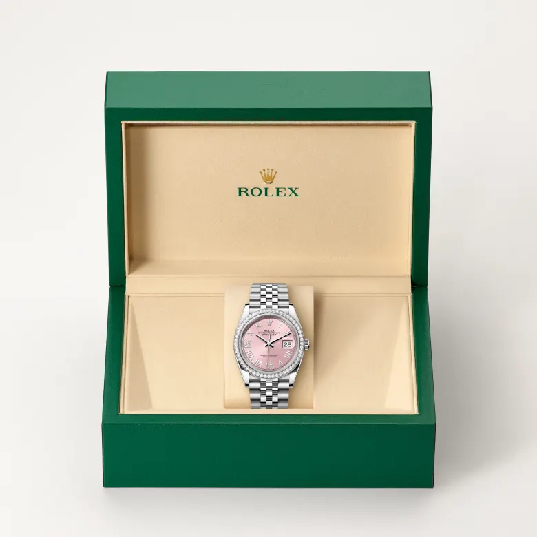 Rolex Datejust in White Rolesor - combination of Oystersteel and white gold, M126284RBR-0057 - Joseph-Anthony