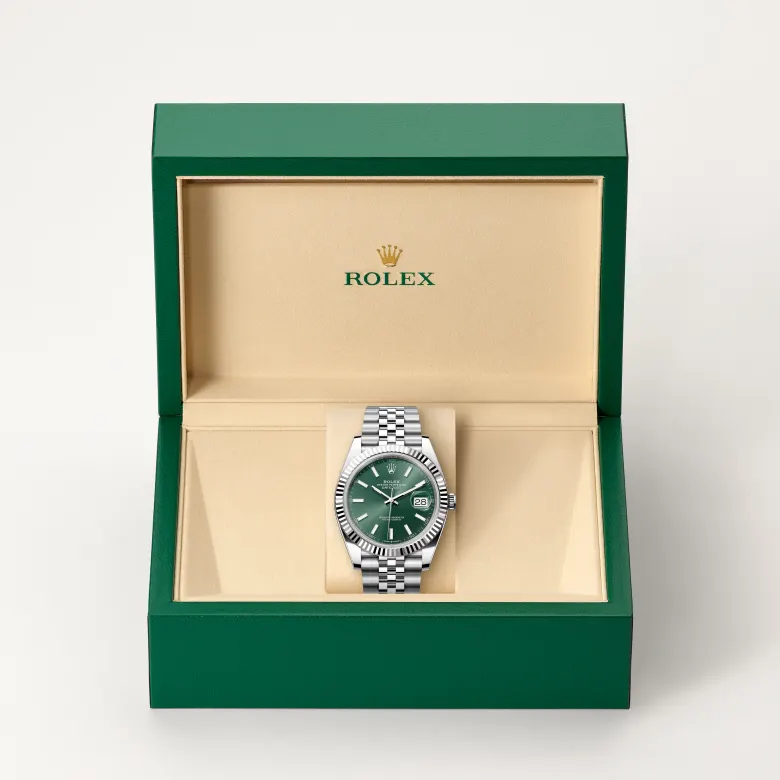 Rolex Datejust in White Rolesor - combination of Oystersteel and white gold, M126334-0028 - Joseph-Anthony