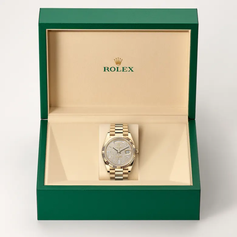 Rolex Day-Date in 18 kt yellow gold, M228238-0054 - Heller Jewelers
