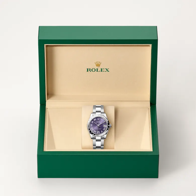 Rolex Datejust in White Rolesor - combination of Oystersteel and white gold, M278344RBR-0027 - Heller Jewelers