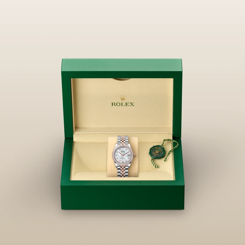 Rolex Datejust in Everose Rolesor - combination of Oystersteel and Everose gold, M278381RBR-0026 - Rolex Boutique San Jose