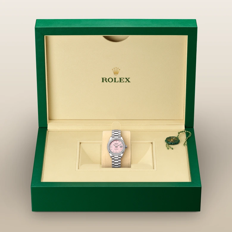 Rolex Lady-Datejust in 18 ct white gold, M279139RBR-0002 - Wilson & Son Jewelers