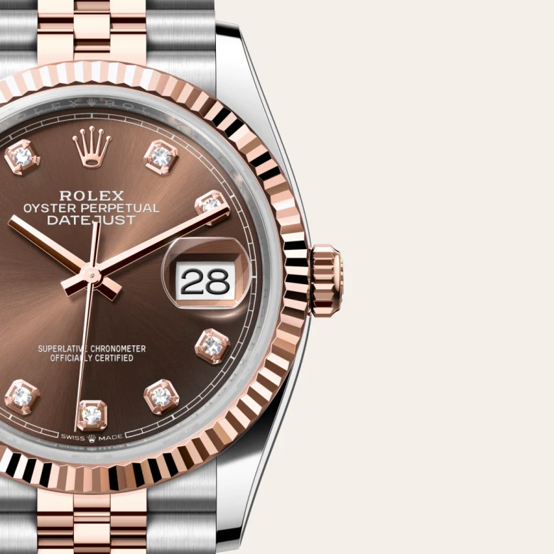 Rolex Datejust in Everose Rolesor - combination of Oystersteel and Everose gold, M126231-0053 - GemOro