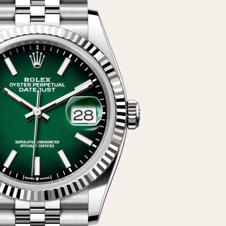 Rolex Datejust in White Rolesor - combination of Oystersteel and white gold, M126234-0059 - Joseph-Anthony