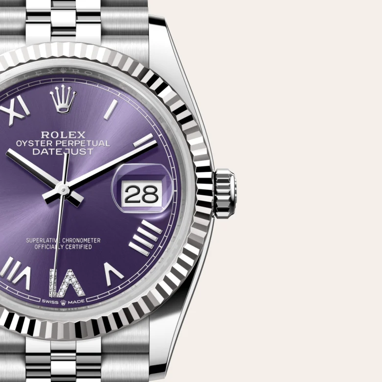 Rolex Datejust in White Rolesor - combination of Oystersteel and white gold, M126234-0063 - Joseph-Anthony
