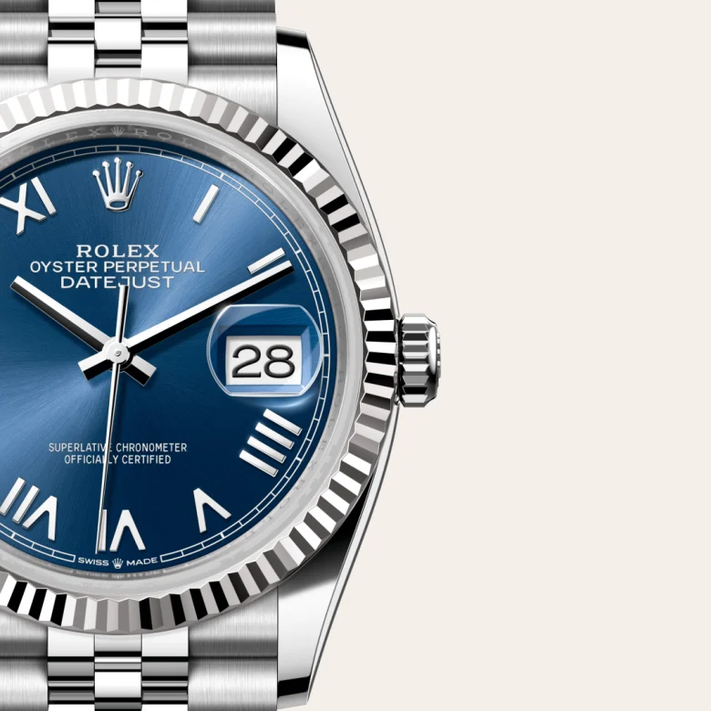 Rolex Datejust in White Rolesor - combination of Oystersteel and white gold, M126234-0069 - Joseph-Anthony