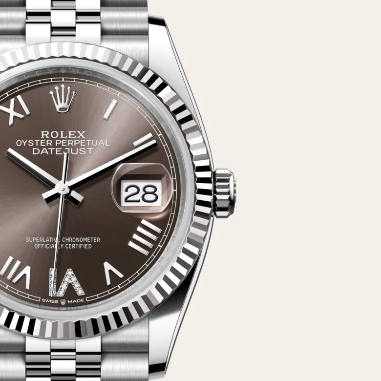 Rolex Datejust in White Rolesor - combination of Oystersteel and white gold, M126234-0071 - GemOro