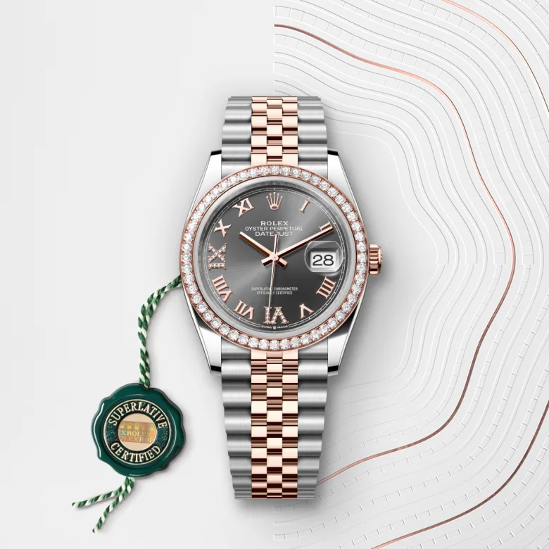 Rolex Datejust in Everose Rolesor - combination of Oystersteel and Everose gold, M126281RBR-0011 - Rolex Boutique San Jose