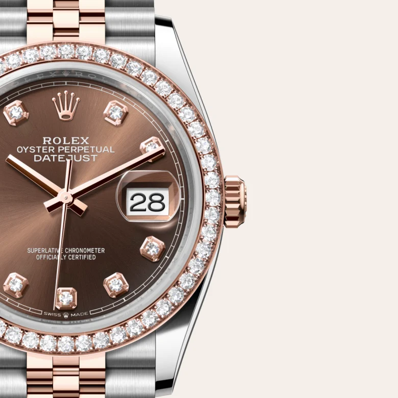Rolex Datejust in Everose Rolesor - combination of Oystersteel and Everose gold, M126281RBR-0041 - Joseph-Anthony