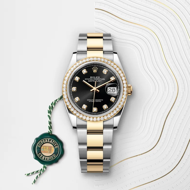 Rolex Datejust in Yellow Rolesor - combination of Oystersteel and yellow gold, M126283RBR-0008 - Rolex Boutique San Jose
