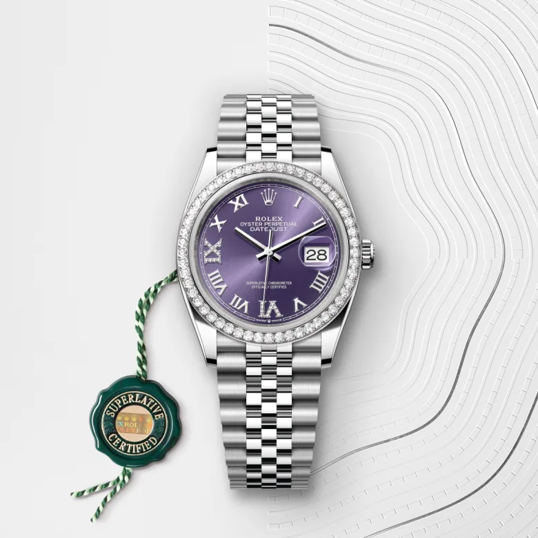 Rolex Datejust in White Rolesor - combination of Oystersteel and white gold, M126284RBR-0013 - GemOro