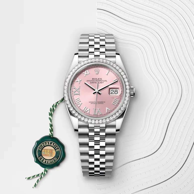 Rolex Datejust in White Rolesor - combination of Oystersteel and white gold, M126284RBR-0023 - Rolex Boutique San Jose