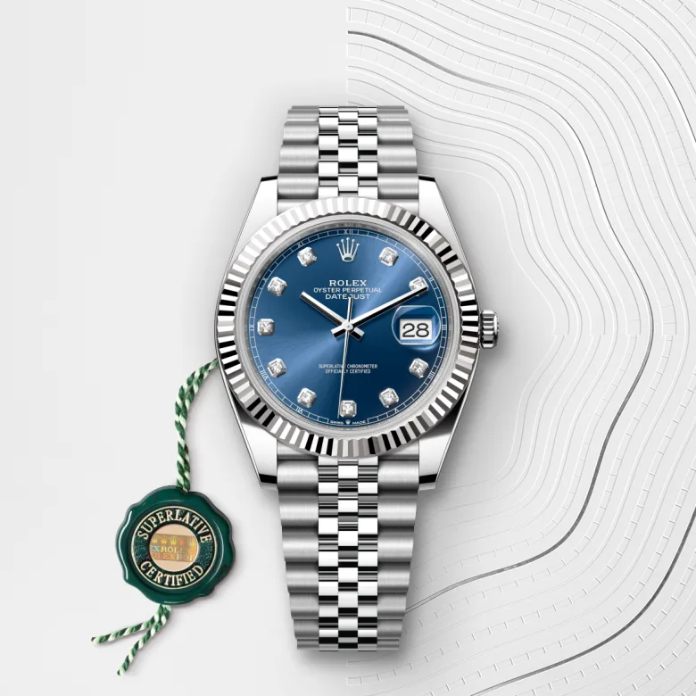 Rolex Datejust in White Rolesor - combination of Oystersteel and white gold, M126334-0016 - Rolex Boutique San Jose