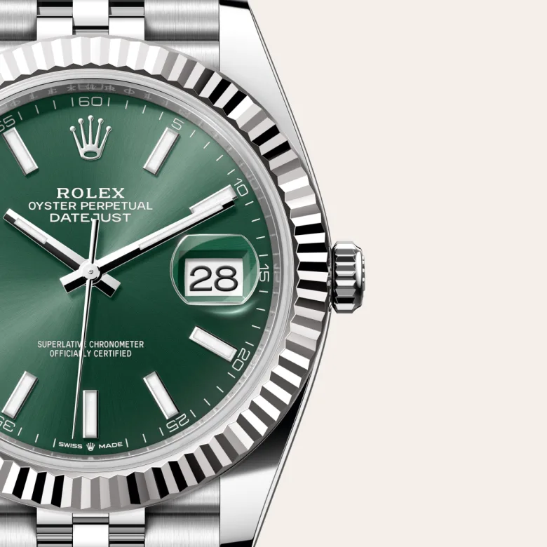 Rolex Datejust in White Rolesor - combination of Oystersteel and white gold, M126334-0028 - Joseph-Anthony