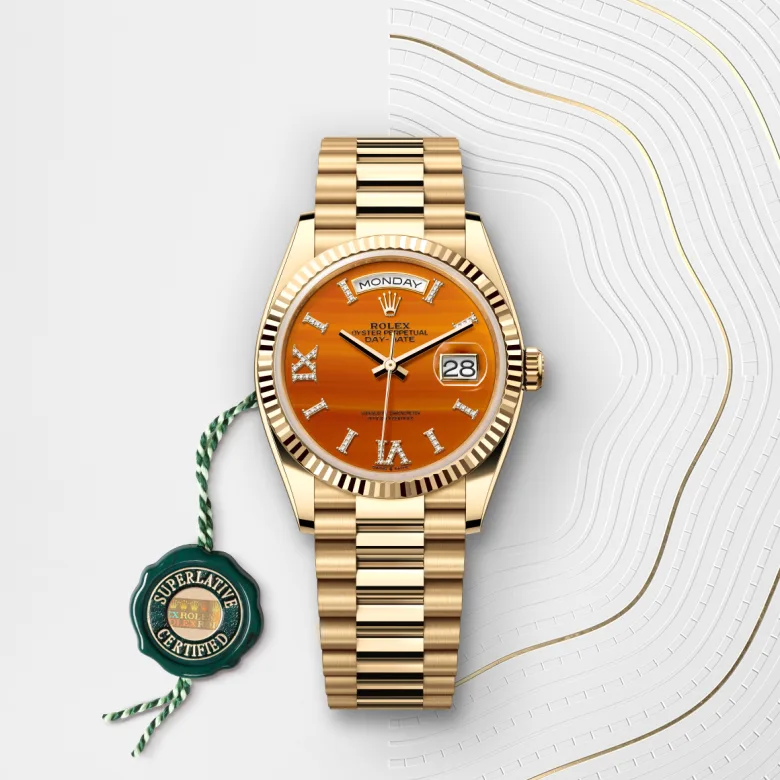 Rolex Day-Date in 18 ct yellow gold, M128238-0088 - Rolex Boutique San Jose