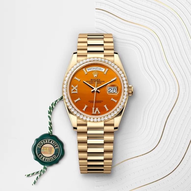 Rolex Day-Date in 18 ct yellow gold, M128348RBR-0049 - Build