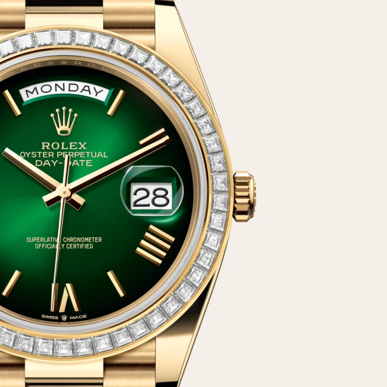Rolex Day-Date in 18 kt yellow gold, M228398TBR-0042 - Heller Jewelers
