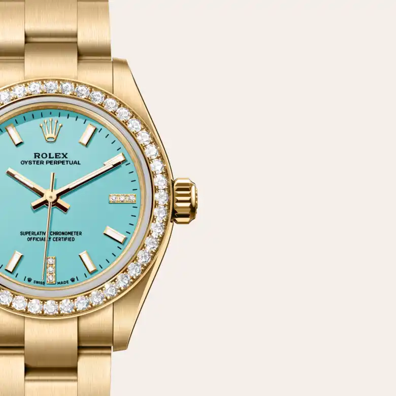 Rolex Oyster Perpetual in 18 ct yellow gold, M276248RBR-0001 - Joseph-Anthony