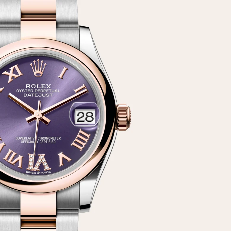 Rolex Datejust in Everose Rolesor - combination of Oystersteel and Everose gold, M278241-0019 - Heller Jewelers