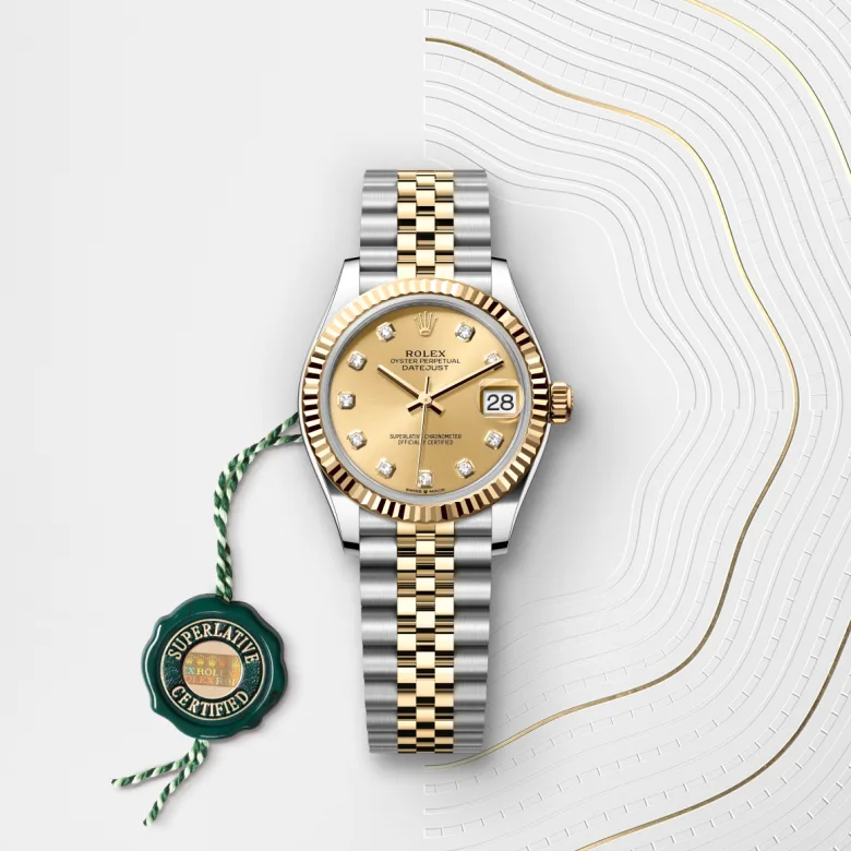 Rolex Datejust in Yellow Rolesor - combination of Oystersteel and yellow gold, M278273-0026 - Rolex Boutique San Jose