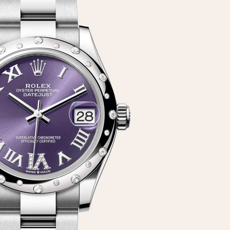 Rolex Datejust in White Rolesor - combination of Oystersteel and white gold, M278344RBR-0027 - Heller Jewelers
