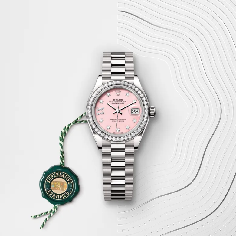 Rolex Lady-Datejust in 18 ct white gold, M279139RBR-0002 - Wilson & Son Jewelers
