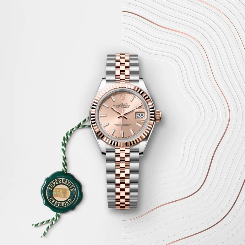 Rolex Lady-Datejust in Everose Rolesor - combination of Oystersteel and Everose gold, M279171-0023 - Rolex Boutique San Jose