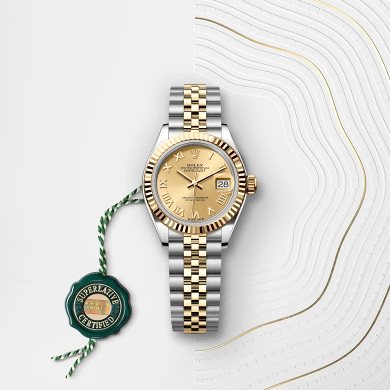 Rolex Lady-Datejust in Yellow Rolesor - combination of Oystersteel and yellow gold, M279173-0009 - Rolex Boutique San Jose