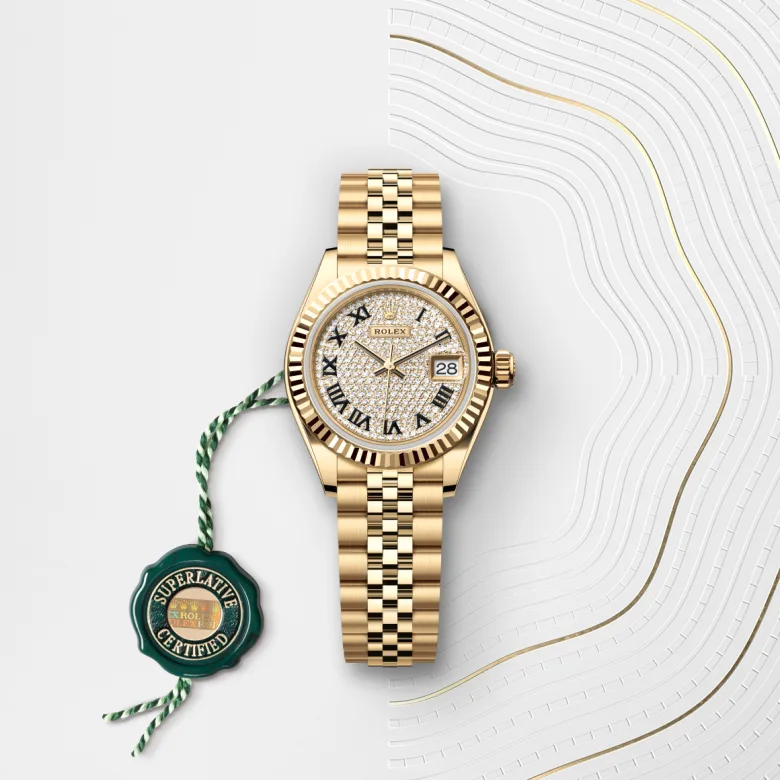 Rolex Lady-Datejust in 18 ct yellow gold, M279178-0032 - Rolex Boutique San Jose