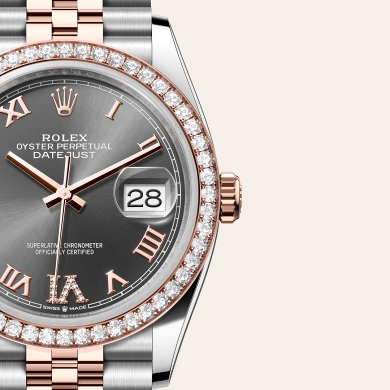 Rolex Datejust in Everose Rolesor - combination of Oystersteel and Everose gold, M126281RBR-0011 - Rolex Boutique San Jose